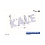 KALE OTO Radyatör 354055 Klima Radyatörü 585×432×20 Benz Sedan Kombı Coupe 85-93 E Serisi W124 84-