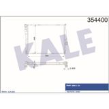KALE OTO Radyatör 354400 Su Radyatörü Bmw 3 E46 Brazıng 582X449X32