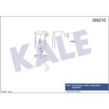 KALE OTO Radyatör 355210 Kalorifer Brazıng Toyota Uyumlu Echo-Yarıs-Yarıs Verso Kalorifer