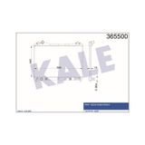 KALE OTO Radyatör 365500 Radyatör Suzuki Grand Vitara I Al Pl Brz 450X698X16