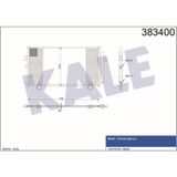 KALE OTO Radyatör 383400 Klima Radyatörü Toyota Uyumlu Rav 4 II Al Al 745X410X16