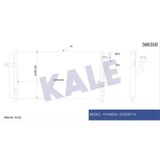 KALE OTO Radyatör 386300 Klima Radyatörü Accent Era 06- Al Al 634X348X16