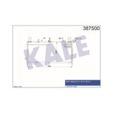 KALE OTO Radyatör 387500 Klima Radyatörü Mazda 323C V 323P V 323S V Al-Al 628X268X16