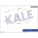 KALE OTO Radyatör 393900 Klima Radyatörü Sedıcı Suzuki Sx4 Gy Al-Al 629X360X16