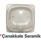 Kale Porselen Vintage Sabunluk Beyaz