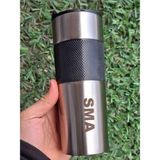 Kale Promosyon Kişiye Özel Isim Baskılı French Press Termos 500 ml Kapasite Bitki Çayları Kahve Vb Kullanım Alanları - Gümüş - 0,50 lt