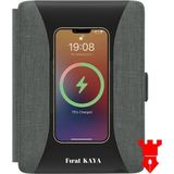 Kale Promosyon Kişiye Özel Isim Baskılı Powerbank Organizer Defter Şarj Cihazı Defter 13X21 Kablosuz Şarj Cihazı Kişiye Özel Isim Baskılı Powerbank Organizer Defter Şarj Cihazı Defter 13X21 Kablosuz Şarj Cihazı - Füme