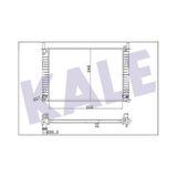 KALE Radyatör 356885 Su Radyatör 23Mm Mekanik (Su Radyatörü Brazıng (Ford : Fiesta / Fusion 1.4TDCI 02-)Tahlıye Aparatlı