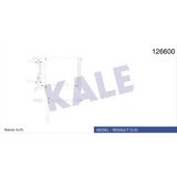 Kale Radyatör Clıo 91-98 R19 94-95 1.2-1.4 E7F.7.06 Mek Ac 390X377.5X23. 2 Sıra Al Pl Sistem