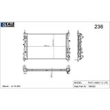 Kale Radyatör Fıat Lınea 1.3 Jtd 1 Sıra Alüminyum Brazing Sistem (Dizel)