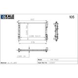 Kale Radyatör Fıat Palıo 1.4 A/C 1 Sıra Alüminyum Brazing Sistem