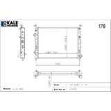 Kale Radyatör Fıat Palıo Albea 1.3 Jtd Dıesel 2 Sıra Alüminyum Brazing Sistem