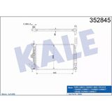 Kale Radyatör Ford C-Max Iı / Grand C-Max / Focus Iıı / Transıt Connect / Tourneo Connect / Grand Tourneo Connect Al/Pl/Brz Pö=26