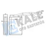 KALE RADYATÖR KALORİFER FORD FIESTA 02<2014ECOSPORT 03<12 BRAZING AL-AL 19510142.51052 KALORİFER RADYATÖRÜ 2S6H18B539BB