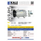 Kale Radyator Klıma Kompresoru QashQaı 1.5 Dcı 2007- Almera 2003- Megane Iıı 1.4 16v 1.6 16v Megane Iı Scenıc Iı Grand Scenıc 1.5 Dcı - Kale 349870