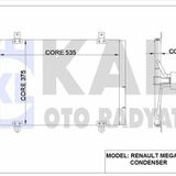 Kale Radyator Klıma Radyatoru Megane ı 1.4 e 96 03 - Kale 344320