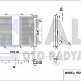 Kale Radyator Motor Radyatoru+klıma Radyatoru Kangoo 1.9dcı 1.5 Dcı 03- - Kale 382400