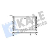 Kale Radyatör Passat 96-00 A4 95-01 A6 00-05 Adp-Ahl-Ana-Arm Ac Klimasız Mek Otom 630X412X34