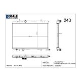 Kale Radyatör Peugeot 307/Xsara 2.0İ 16V/1.9D/2.0 Hdi 1 Sıra Alüminyum Brazing Sistem