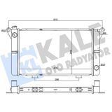 Kale Radyatör Renault R12 Toros Tl,Tx,S Alüminyum Brazıng 32Mm