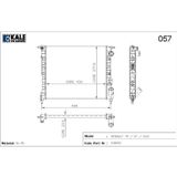 Kale Radyatör Renault R19 1.4 Gtx/Gte 2 Sıra Al+Pl Sistem(Karburatorlu)