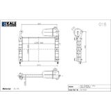 Kale Radyatör Tempra 1.6 S-Sx-Sxa 2 Sıra Al+Pl Sistem Bidonlu (496X322*32) (1 Ad )