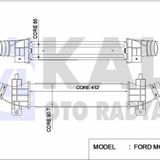 Kale Radyator Turbo Intercol Radyatoru Mondeo Iıı 2.0tdcı - 2.2tdcı 00-07 Olcu 412×90.7×85 - Kale 346700