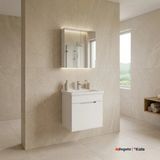 Kale Stora 65 cm Set Parlak Beyaz (Lavabo Dolabı + Aynalı Dolap)