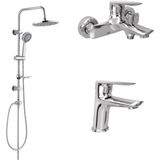Kale Tandem Banyo + Lavabo Bataryasi Ve 53230 Tepe Duş Seti