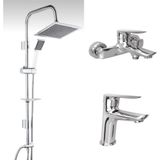Kale Tandem Banyo+Lavabo Bataryası ve TEMA53260 Tepe Duş Seti
