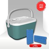 Kale Termos Buzluk Termos Set-30 Lt Buzzy Buzluk Termos (1178 Cooler Box)+ 2 Adet K-250 Buz Aküsü - Turkuaz