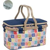 Kale Termos Çok Renkli 25 Lt Buzluk Piknik Sepeti Su İtici Kumaş ve İzolasyon Özelliği ile Taşınabilir (1072 Picnic Bag)