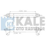 Kale Turbo Radyatörü Intercooler Doblo 1.9 Jtd 01 500X70X85 Al Al Sistem