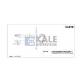 Kale Turbo Radyatörü (Intercooler) Fıat Fıorıno (540X82x64) Al/Pl/Brz