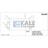 Kale TURBO RADYATÖRÜ (INTERCOOLER) FIAT SCUDO ULYSSE (683X322X34) AL/PL/BRZ