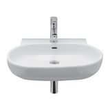 Kale Vitrifiye Oval Beyaz Lavabo 60*50 cm Modern Tasarım Taşma Delikli Kullanım İçin Uygun