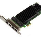 KALEA-INFORMATIQUE Ağ adaptörü Quad Port Gigabit Ethernet. 4 RJ45. PCIe 1x High Low Profile. Yonga seti 82575.