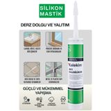 Kalekim 8011 Silikon Mastik Beyaz 310 ML