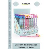 #Kalem 17 cm Unicorn Figürlü Okul Ofis Hediyelik Renkli Canlı Tasarım Unicorn Yumurtlayan Kalem - 1