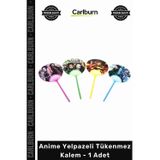 #Kalem Hediyelik Ofis Kırtasiye Karakter Tasarımlı Yelpaze Başlıklı Anime Yelpazeli Tükenmez Kalem