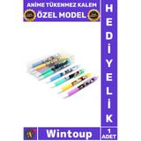 #Kalem Kaliteli Özel Model Nostalji Karakterli Okul Ofis Hediyelik Akıcı Anime Figür Tükenmez Kalem