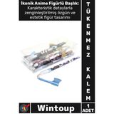 #Kalem Koleksiyon Ofis Çocuk Okul Hediyelik Ergonomik Yazı Karakter Şık Anime Figür Tükenmez Kalem