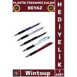 #Kalem Kurumsal Ofis Malzemesi Logolu Baskılı Promosyon Şık Ergonomik Plastik Tükenmez Kalem Beyaz