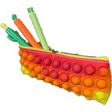 Kalem Kutu Pop It Okul Eğlencesi Gökkuşağı Popit Oyuncak Kalemlik - Standart