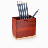 Kalem Kutusu - Paduk Ve Akça Ağaçlarından - 101mm X 60mm X 102mm - Woodsaka Renksiz