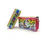 Kalem Kutusu Unicorn Pembe Cool Tarz Kawai Organizer Kalemkutu Üç Bölmeli Kalemlik