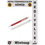 #Kalem Lüks Ofis Hediyelik Çok Şık Ergonomik Dayanıklı Okul İmza Tasarım Metal Tükenmez Kalem Gümüş