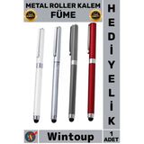 #Kalem Lüks Ofis Hediyelik Dokunmatik Şık Tasarım Kurumsal Seri Metal Touchpen Roller Kalem Füme