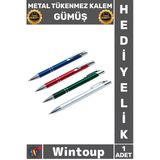 #Kalem Lüks Ofis Hediyelik Şık Ergonomik Dayanıklı Tasarım Profesyonel Metal Tükenmez Kalem Gümüş