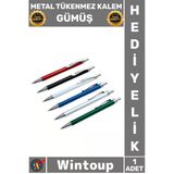 #Kalem Lüks Ofis Hediyelik Şık Tasarım Kaliteli Çelik Gövde Özel İmza Metal Tükenmez Kalem Gümüş